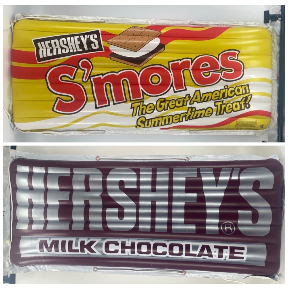 Rare 1995‎ SEVYLOR Inflatable pool float raft Hershey's S'mores 5' x 2' -Nice!
